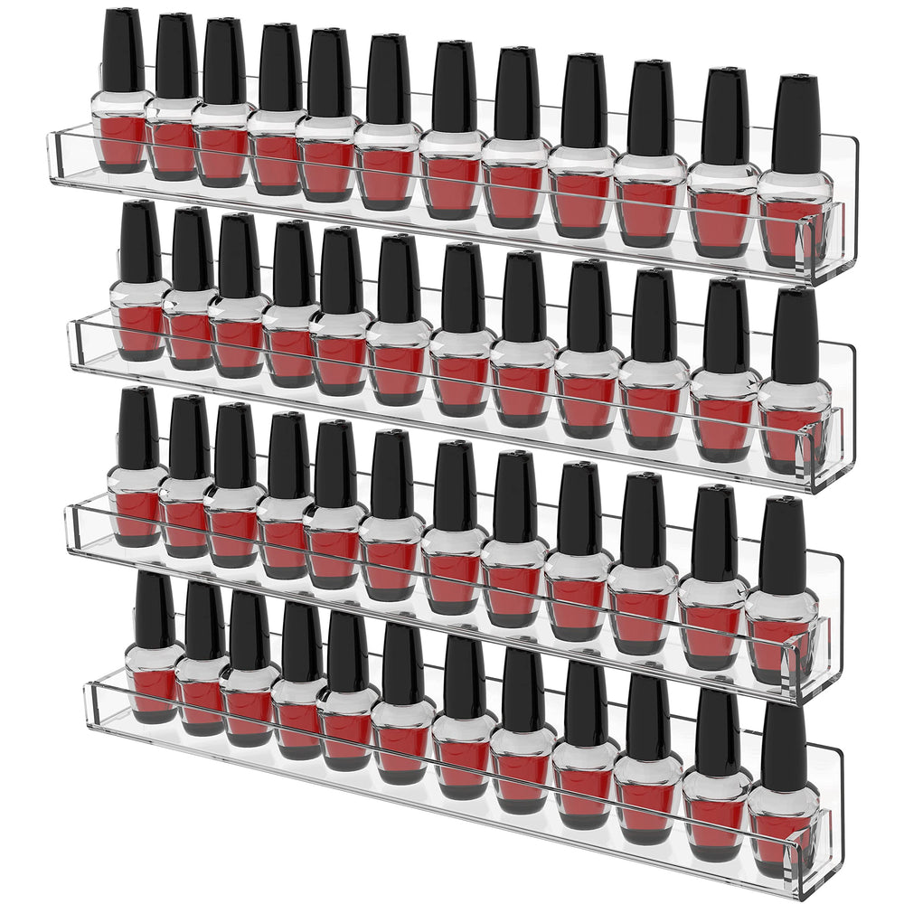 CQ Acrylic estante-pared para esmaltes 15p, organización y acceso rápido
