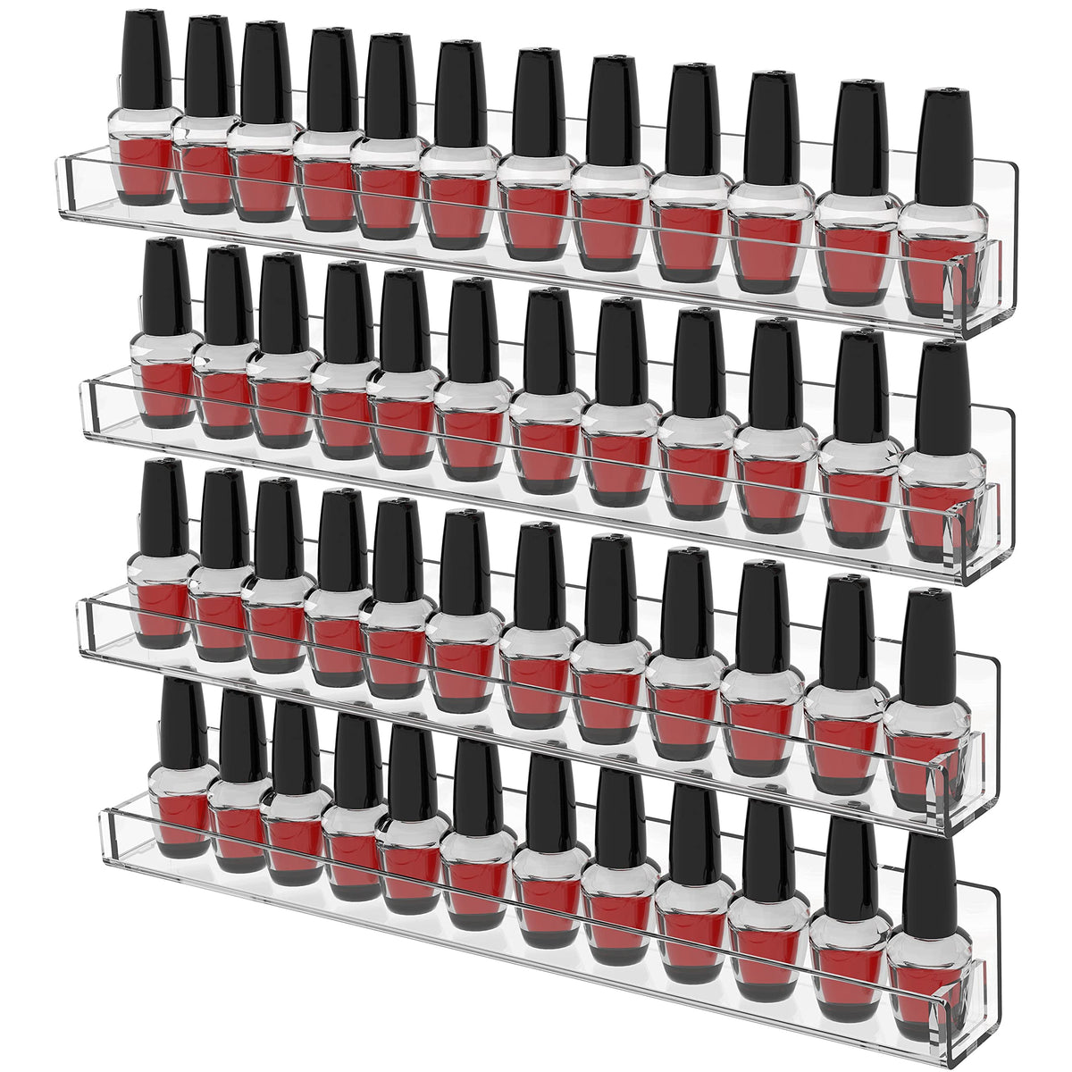 CQ Acrylic estante-pared para esmaltes 15p, organización y acceso rápido
