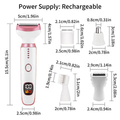 Cqxfsgr 5-in-1 electric shaver small-area attachment for delicate zones.