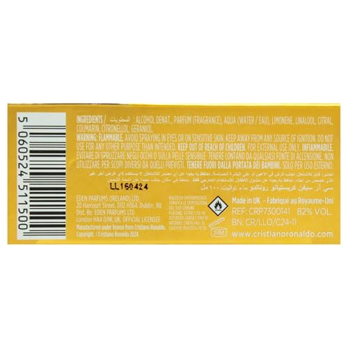 CR7 Discover application spray demonstrates even mist for balanced scent distribution