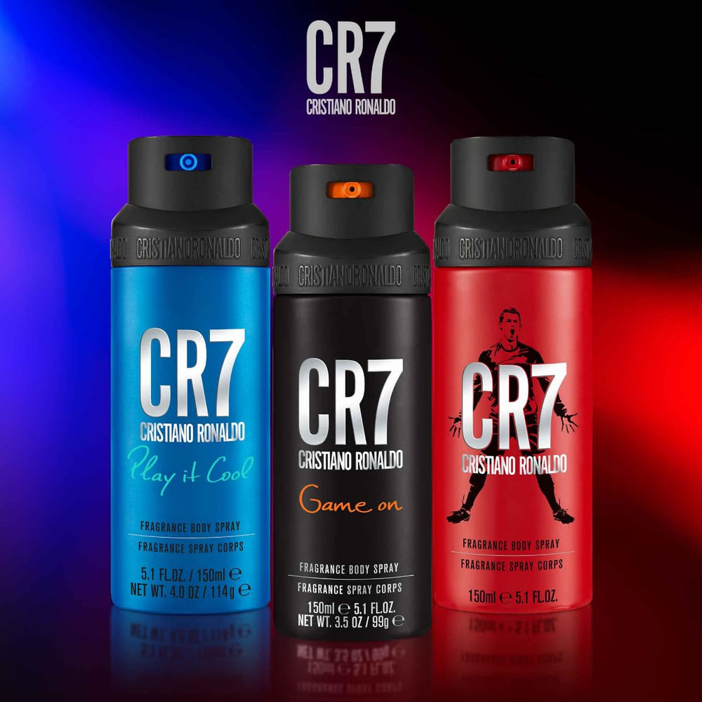 CR7 Play It Cool base notes visual revealing amberwood and musk for lasting scent