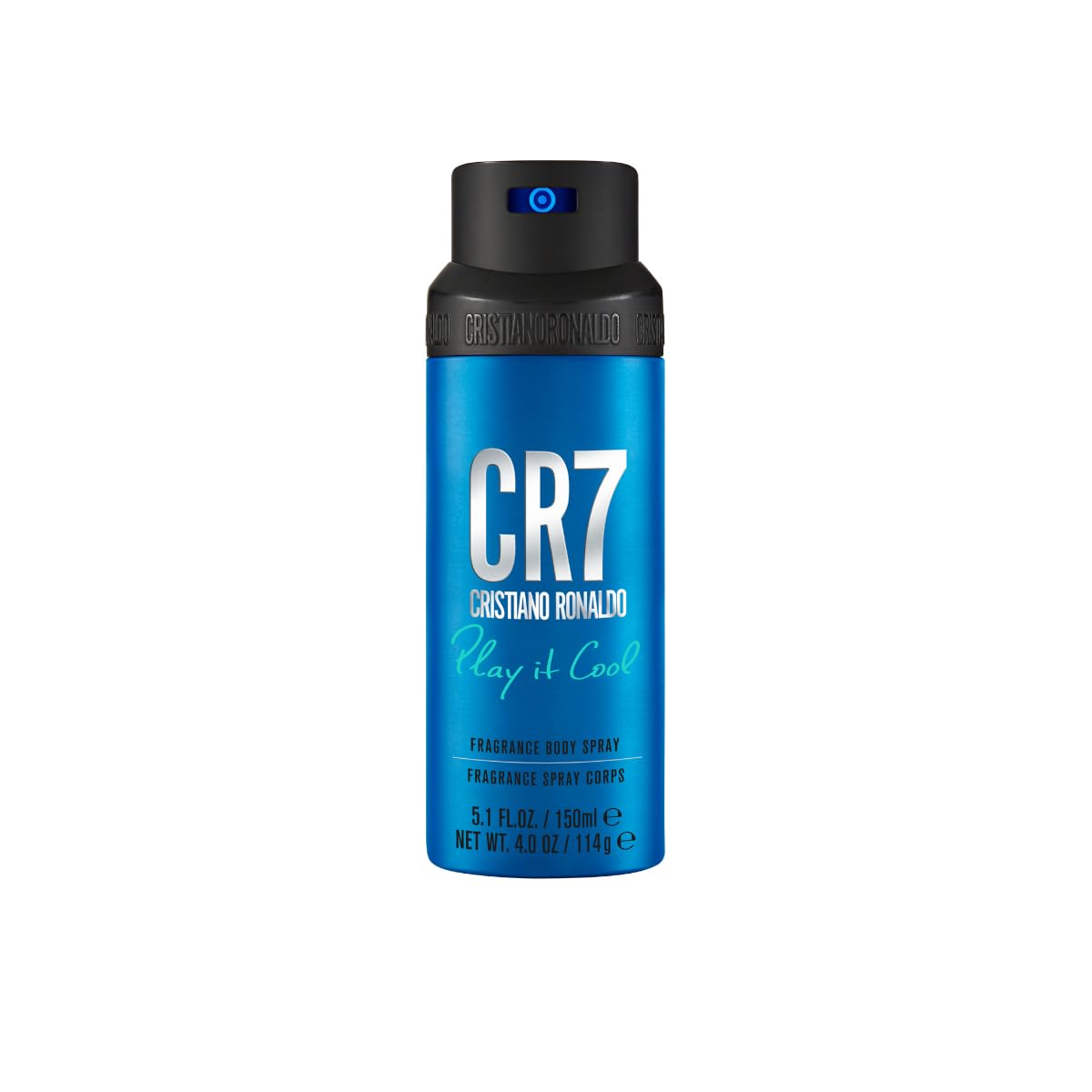 CR7 Play It Cool bottle closeup showing sleek design for daily confidence