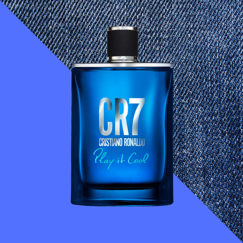 CR7 Play It Cool cedar iris combo highlights sophisticated woody aroma.