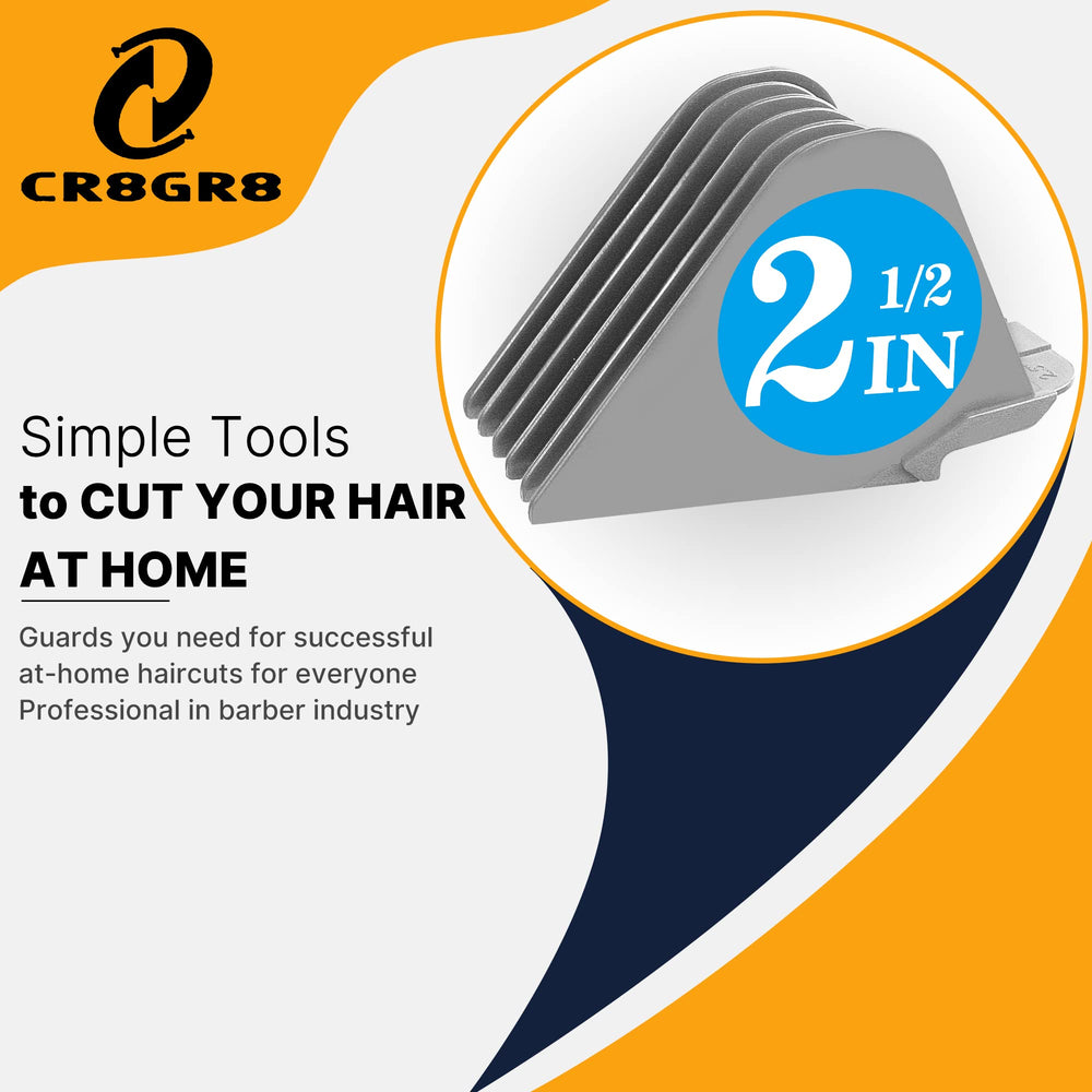 CR8GR8 clipper guards 2-inch size for clean mid-length cuts at home