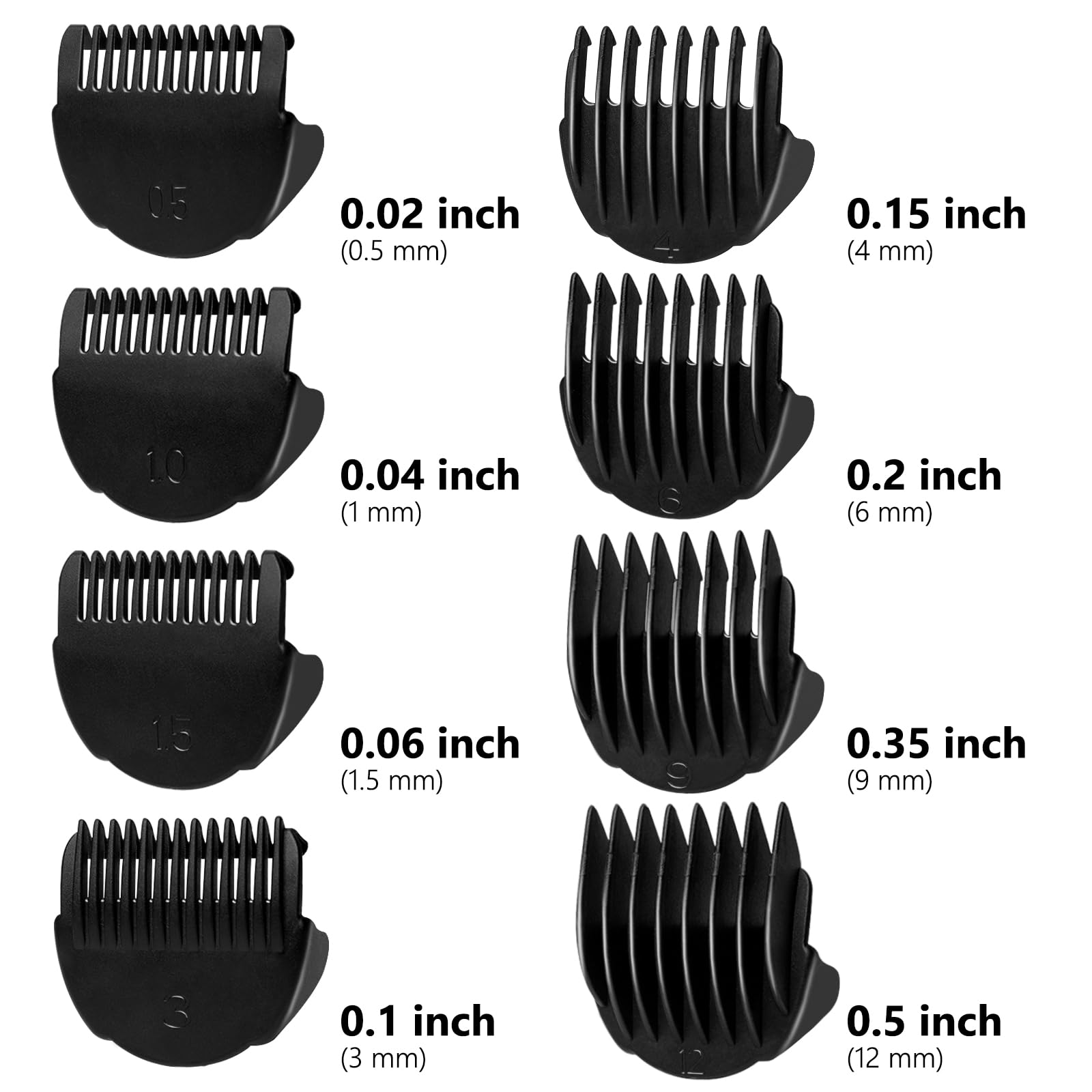 CR8GR8 nylon guard set durability shown for long-lasting grooming.