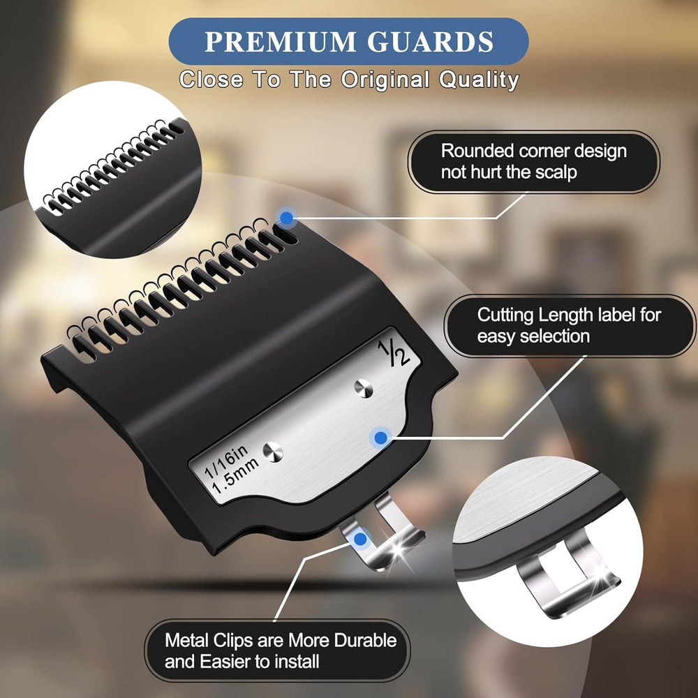 CR8GR8 Wahl guards 10pc set length guide 1-inch for clean, uniform cuts.