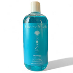 Crabtree & Evelyn La Source bottle pour highlights refreshing ocean scent.
