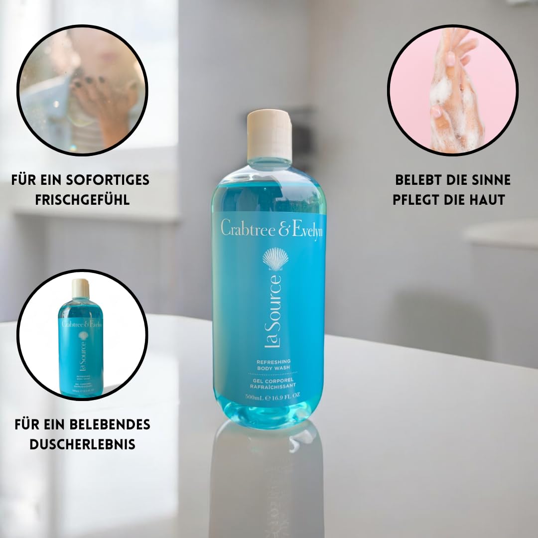 Crabtree & Evelyn La Source foamy-lather provides gentle cleansing.