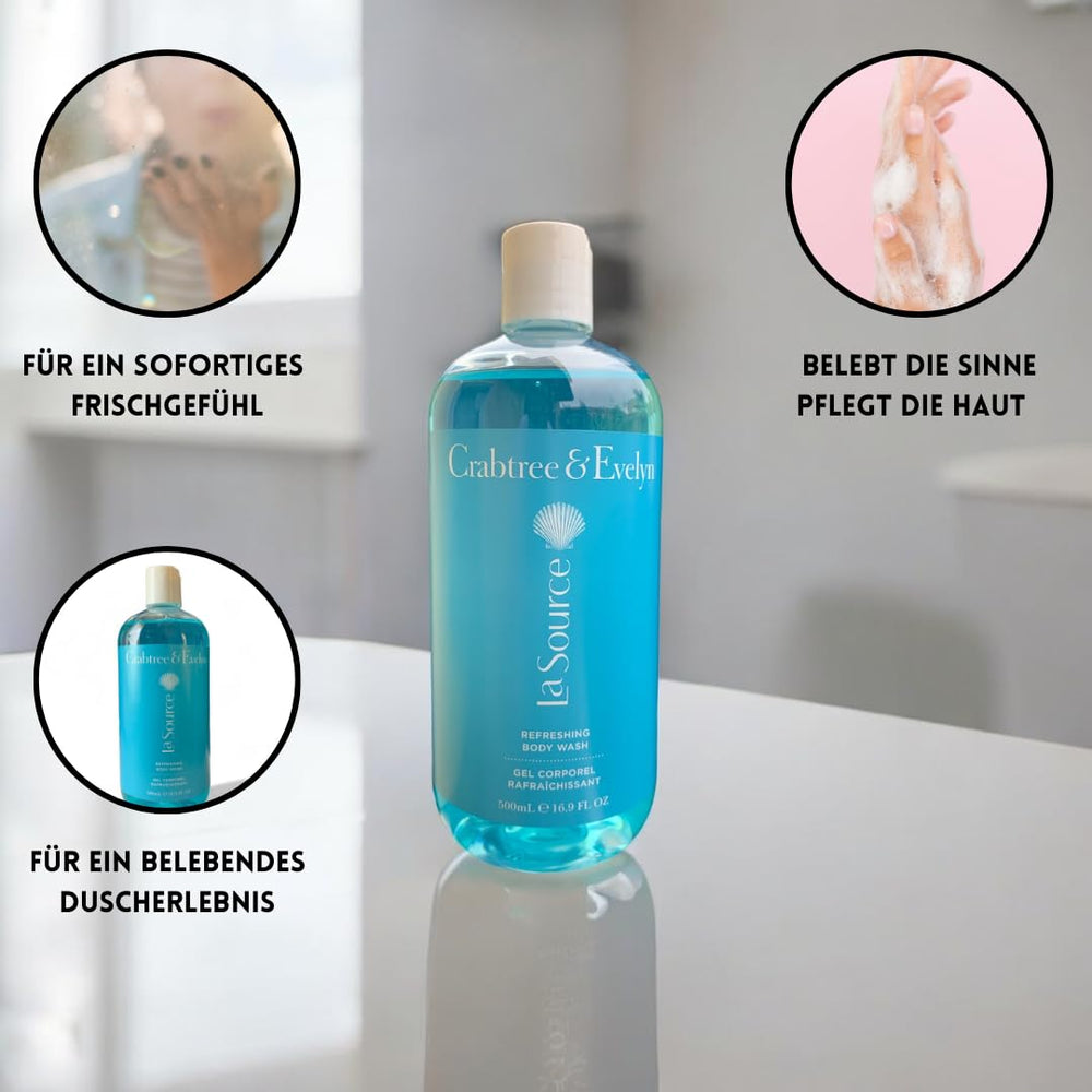 Crabtree & Evelyn La Source foamy-lather provides gentle cleansing.