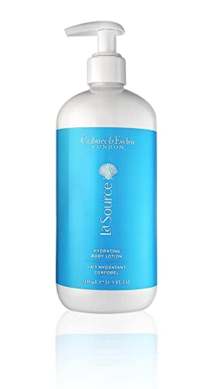 Crabtree & Evelyn La Source hydrating body lotion pump bottle for daily moisture and satin-smooth skin