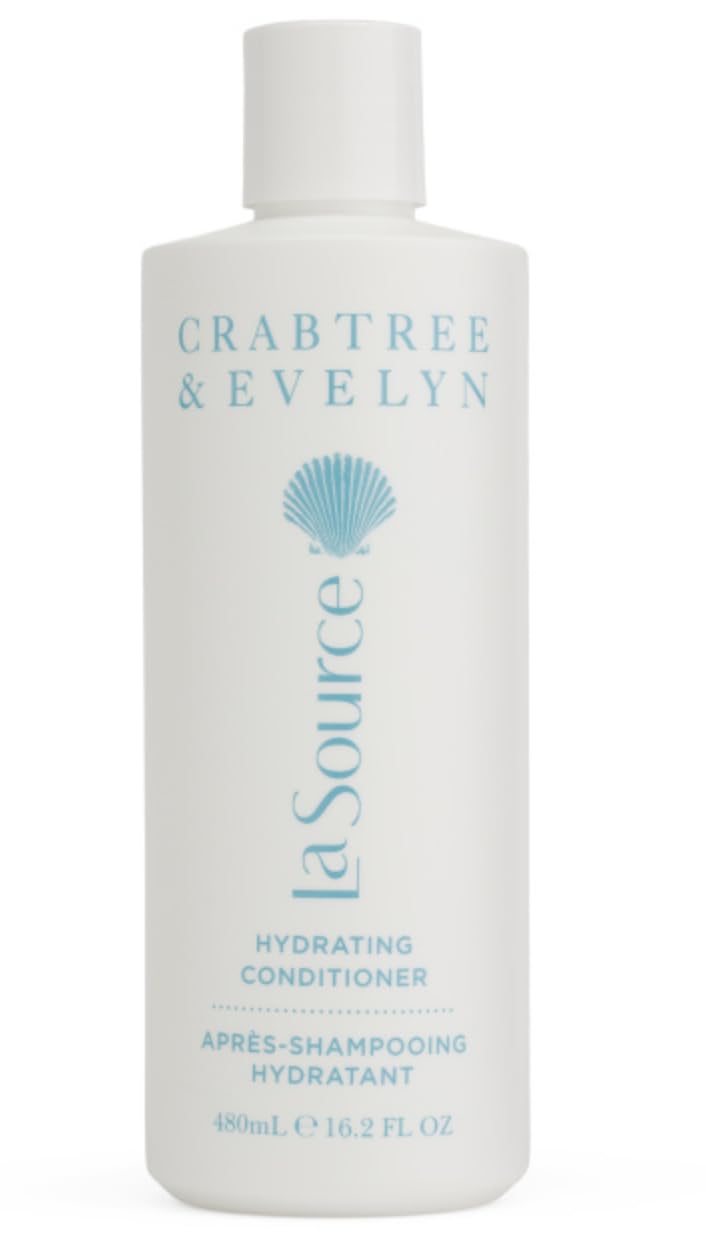 Crabtree & Evelyn La Source Hydrating Conditioner bottle front for moisturized hair.