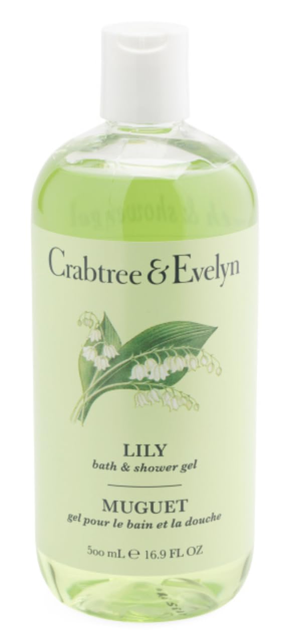 Crabtree & Evelyn Lily Bath & Shower Gel bottle for daily moisturized cleanse