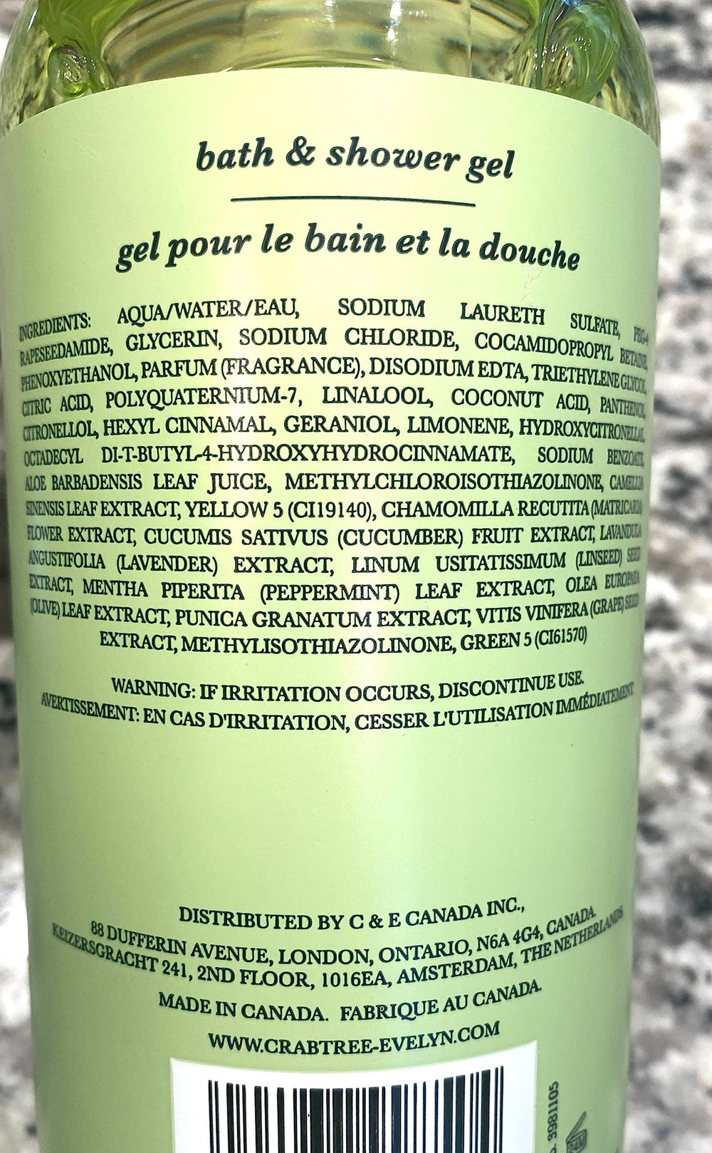 Crabtree & Evelyn Lily Bath & Shower Gel foam creates soft, refreshing lather