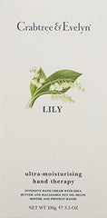 Crabtree & Evelyn Lily cream texture closeup showing quick, non-greasy absorption