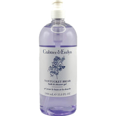 Crabtree & Evelyn Nantucket Briar bath gel bottle with pump for generous cleansing.
