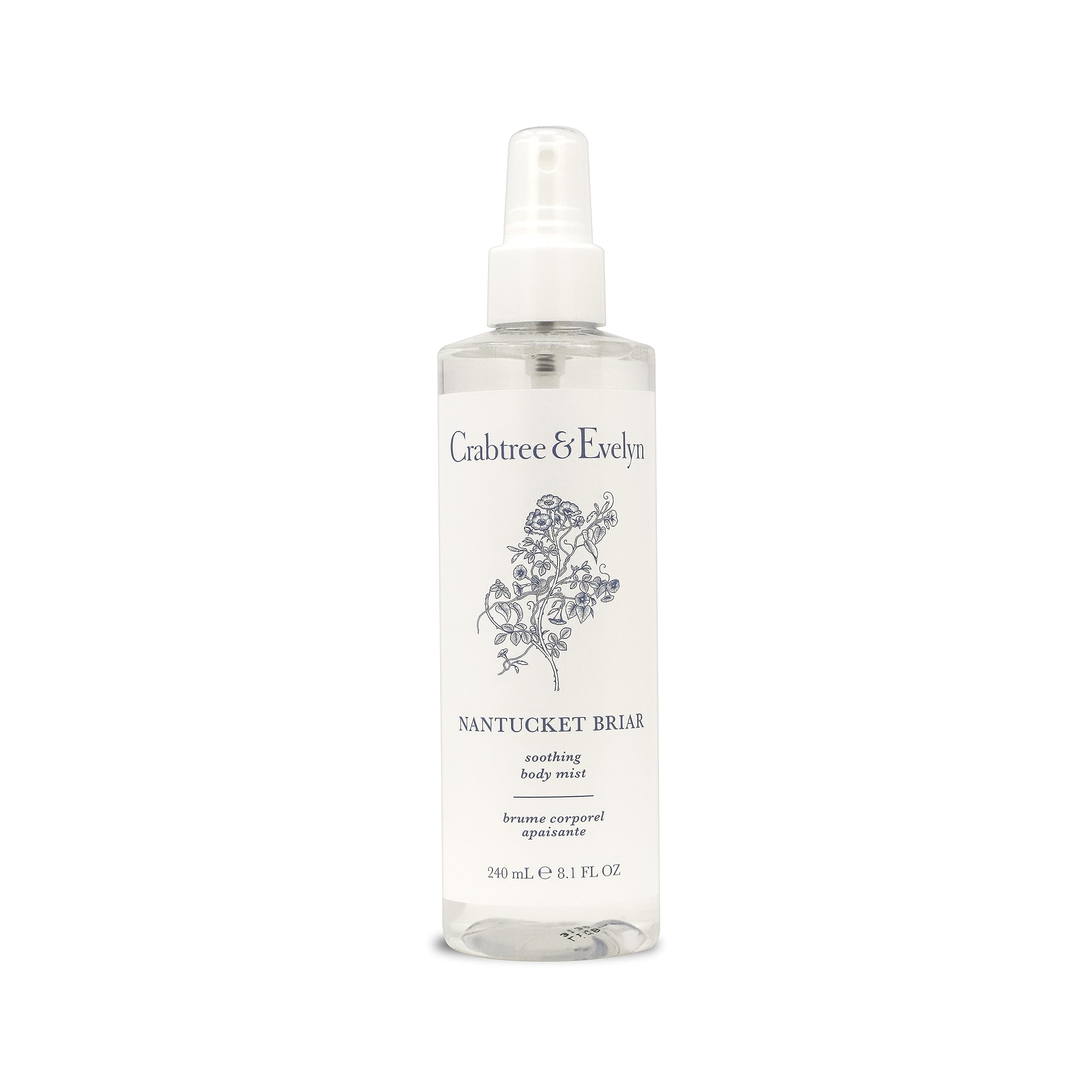 Crabtree & Evelyn Nantucket Briar body mist bottle for daily refresh and signature scent.
