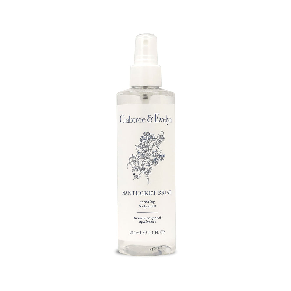 Crabtree & Evelyn Nantucket Briar body mist bottle for daily refresh and signature scent.