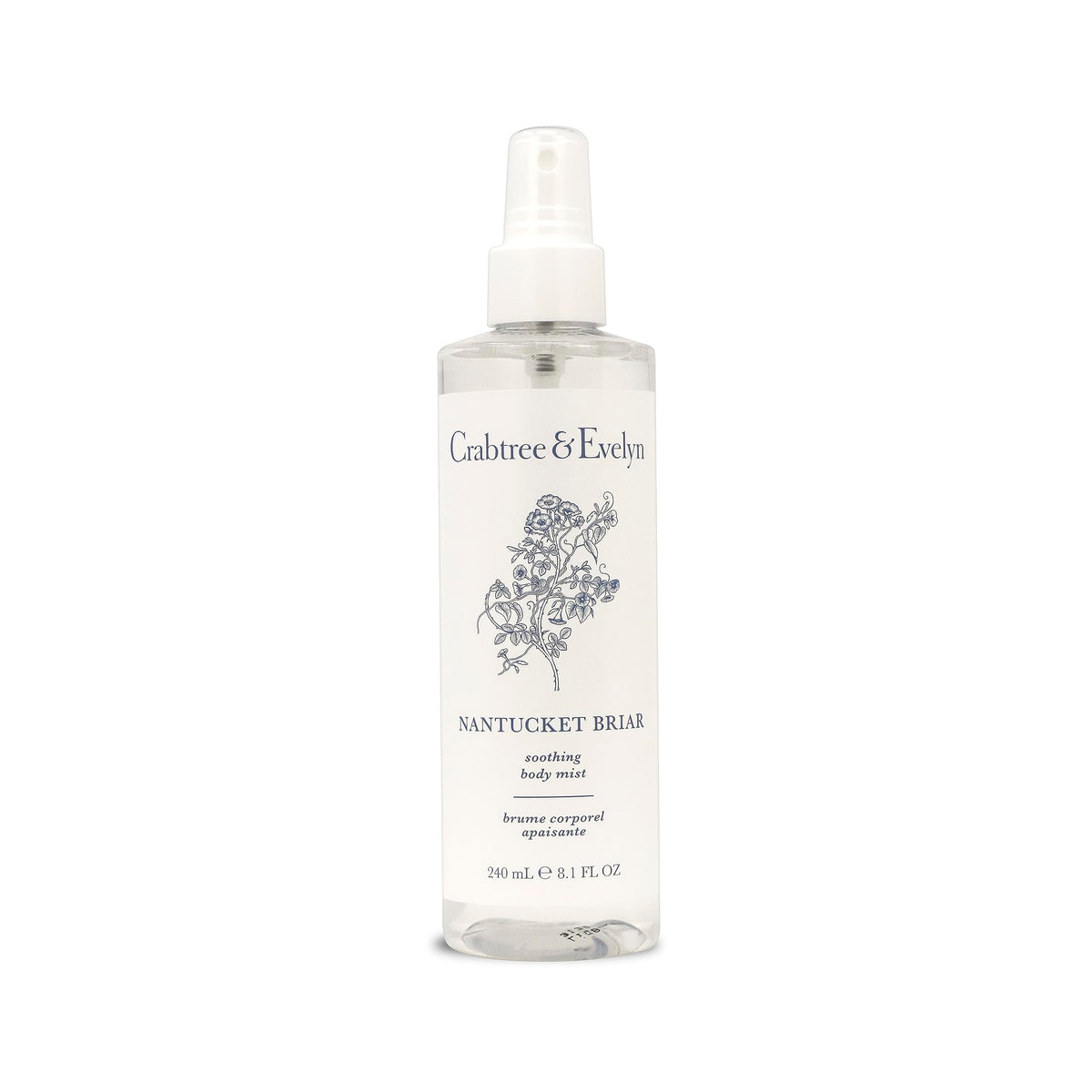 Crabtree & Evelyn Nantucket Briar body mist bottle for daily refresh and signature scent.