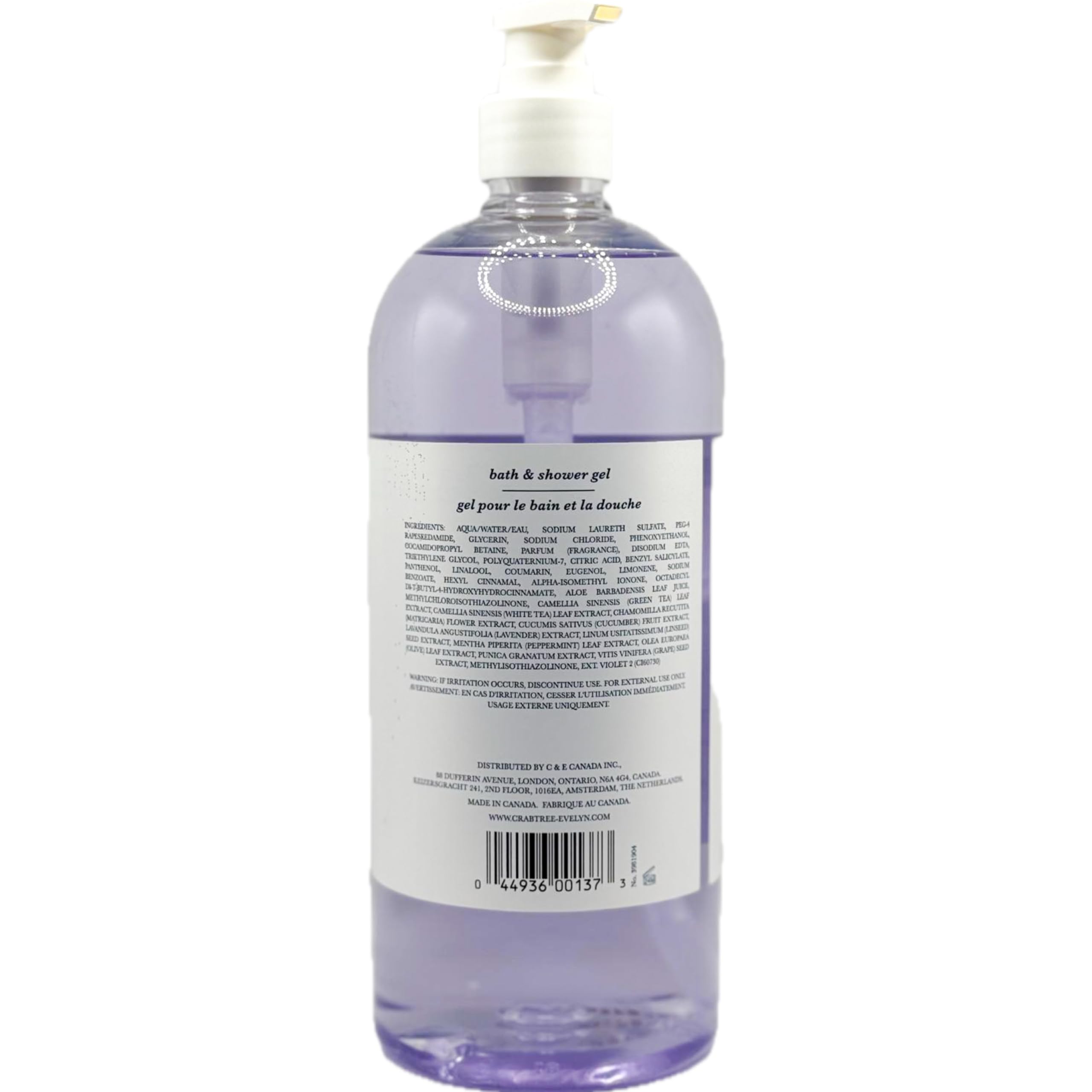 Crabtree & Evelyn Nantucket Briar fragrance close-up suggesting a calming mood during shower.
