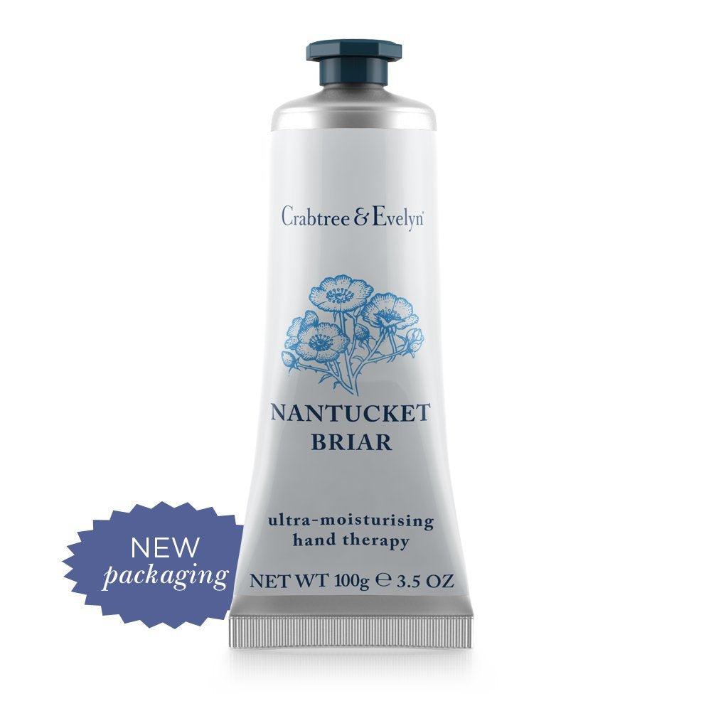 Crabtree & Evelyn Nantucket Briar hand cream therapy delivers deep hydration for smooth skin.