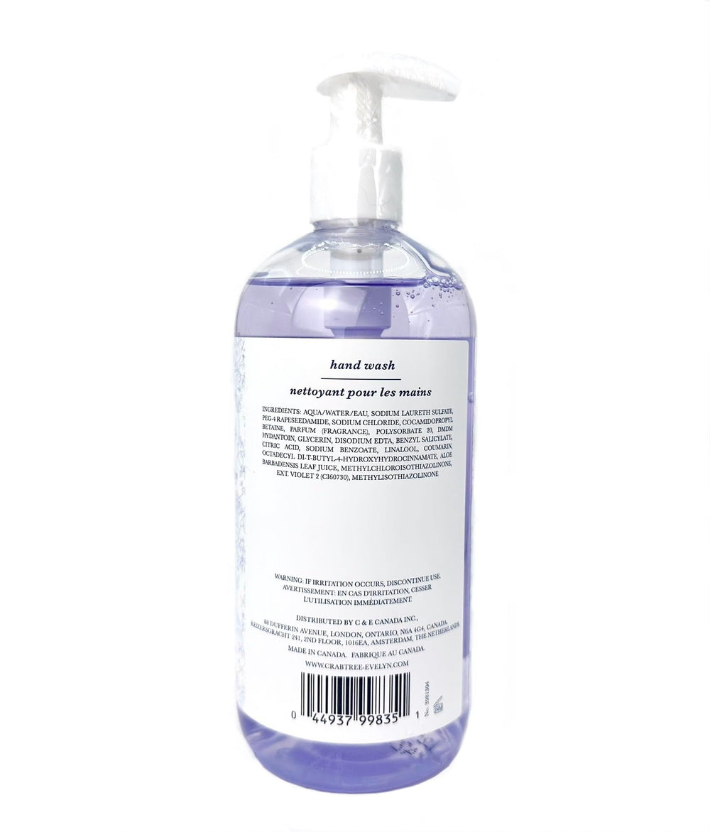 Crabtree & Evelyn Nantucket Briar hand wash lather provides gentle cleansing and lingering scent