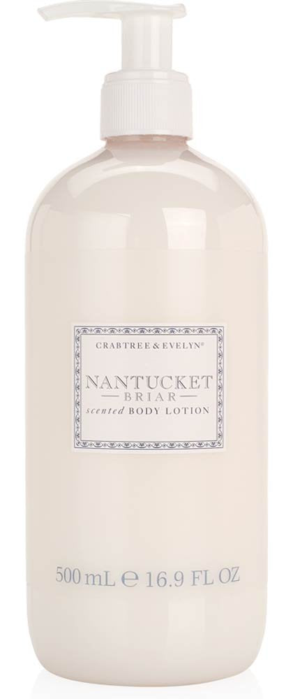 Crabtree & Evelyn Nantucket Briar lotion bottle showing fragrance and moisture.