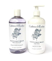 Crabtree & Evelyn Nantucket Briar set bottle delivers hydrating floral fragrance for daily use