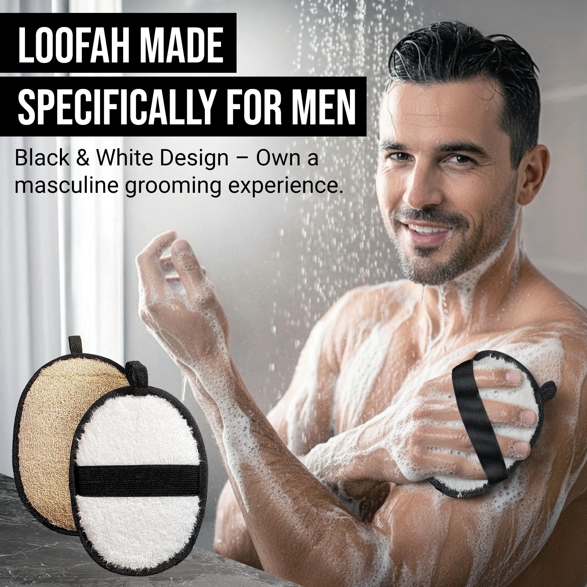 CraftsOfEgypt travel-friendly body scrubber fits gym bag for on-the-go cleansing.