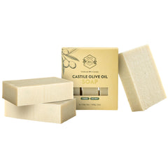Crate 61 Organics unscented castile soap pack front highlights natural packaging for sensitive skin