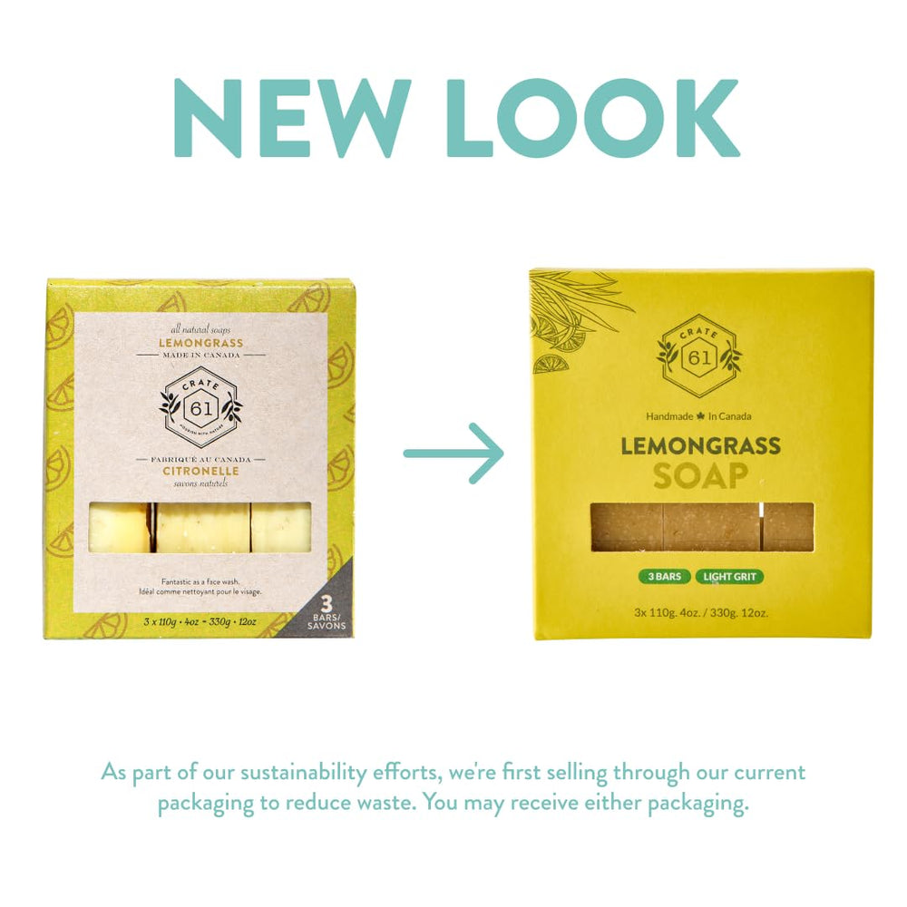 Crate 61 Organics lemongrass scent closeup with refreshing aroma