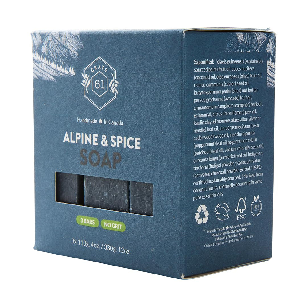 Crate 61 Organics plant-based-olive-oil bar illustrates gentle nourishment for skin.