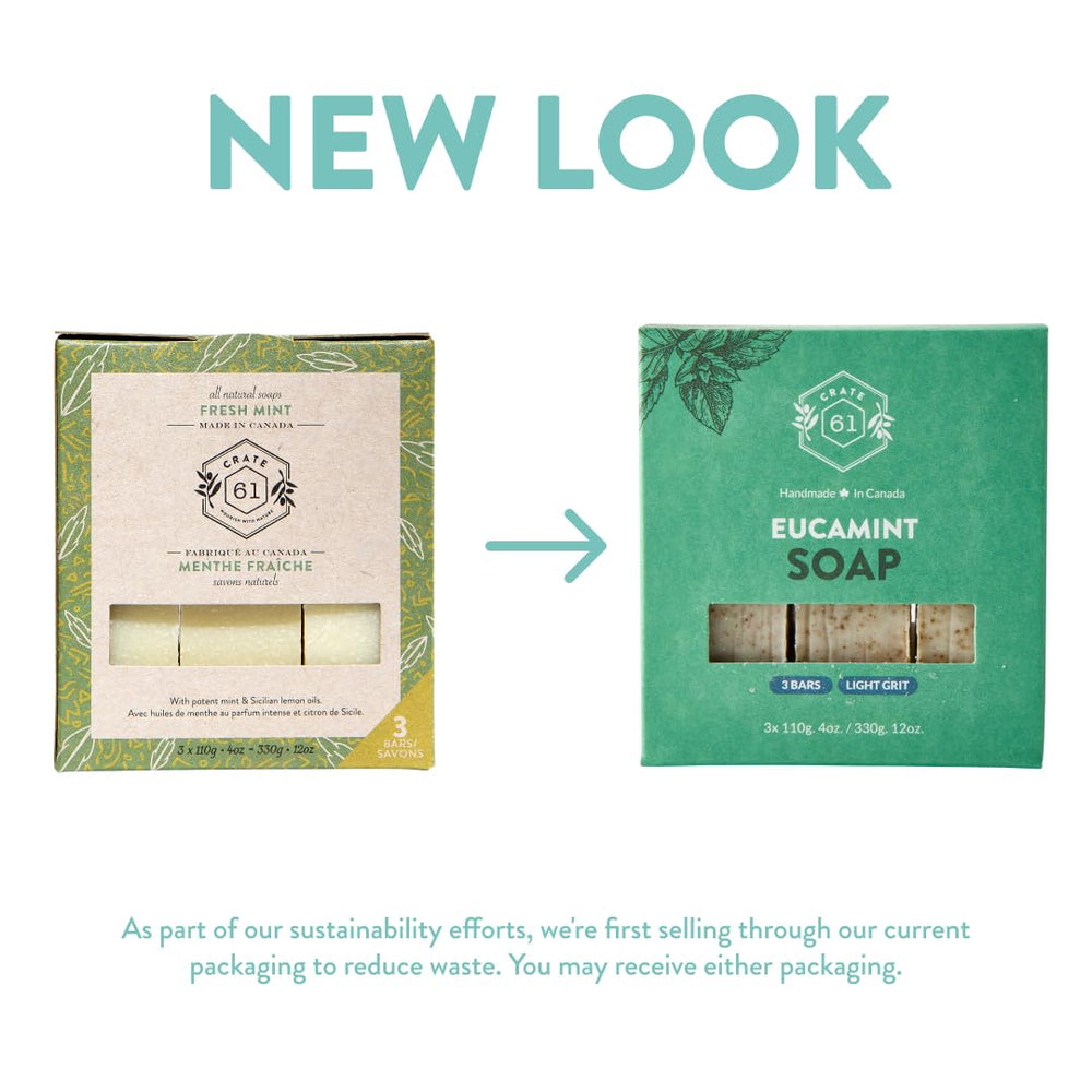 Crate 61 Organics Eucamint essential oils deliver premium fragrance.