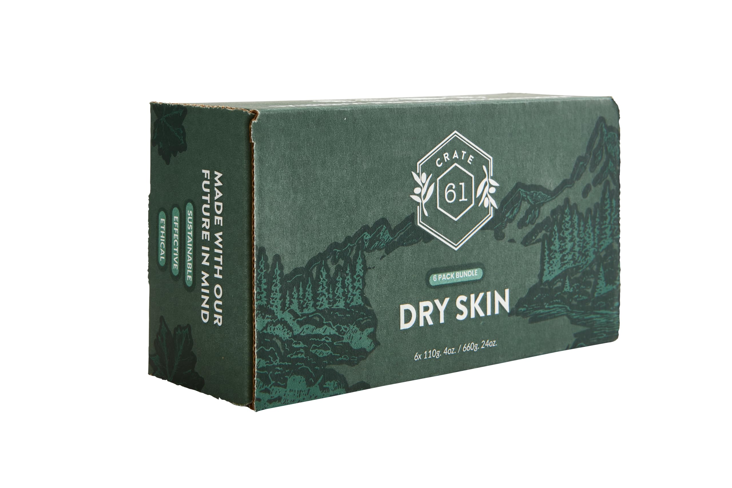 Crate 61 Organics soap colors from botanical clays and natural extracts.