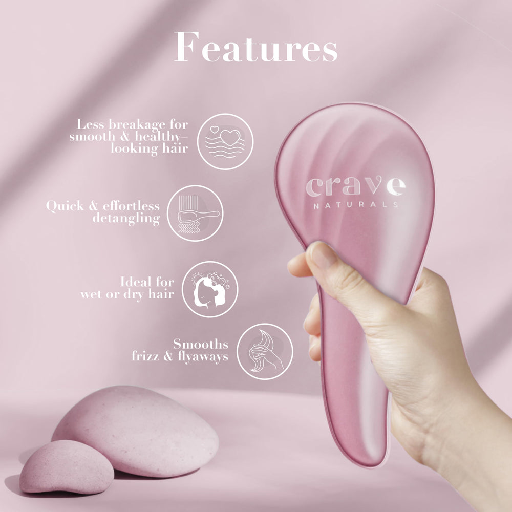 Crave Naturals curl-definition brush shapes curls while keeping bounce