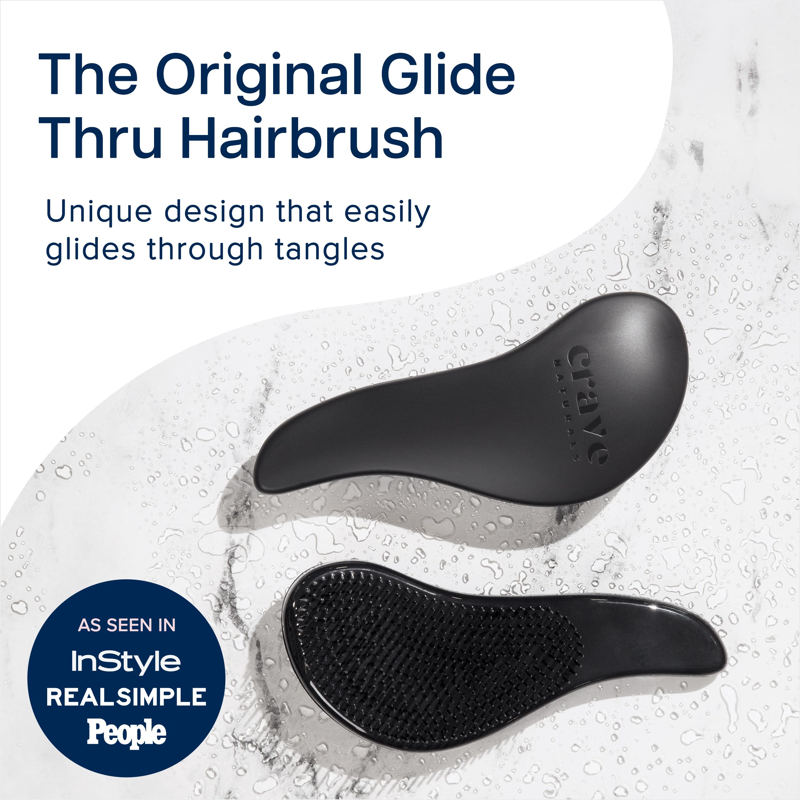 Crave Naturals Glide Thru bristles closeup highlights soft flexible tips for gentle brushing