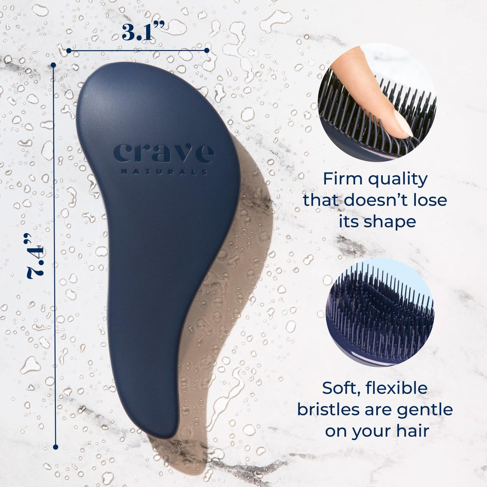 Crave Naturals Glide Thru Brush curly-hair focus enhances curl definition