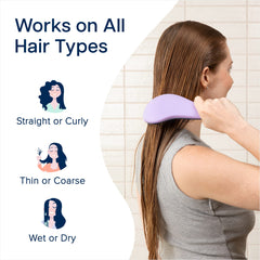 Crave Naturals Glide Thru on tangled hair soft bristles ease knots