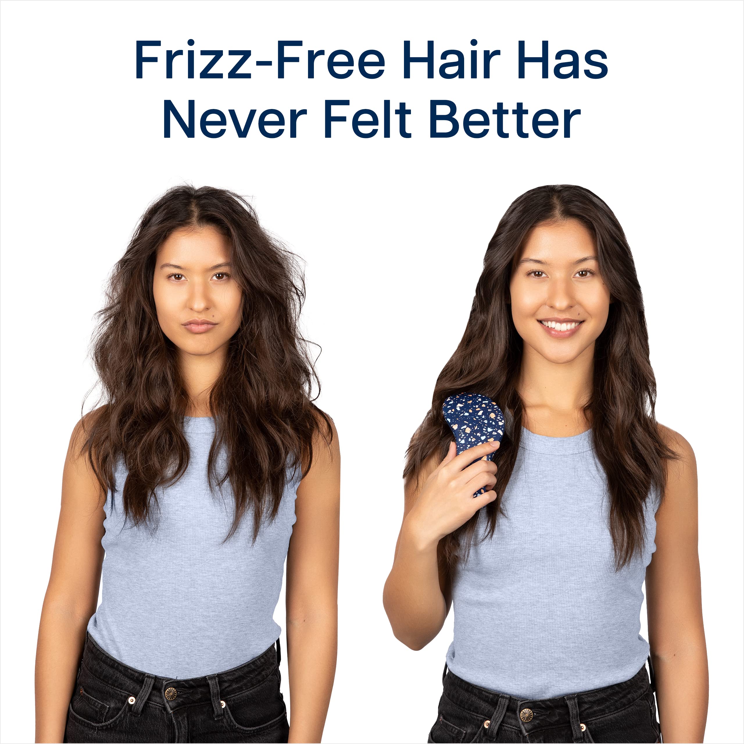 Crave Naturals Glide Thru brush with kids for painless morning detangling