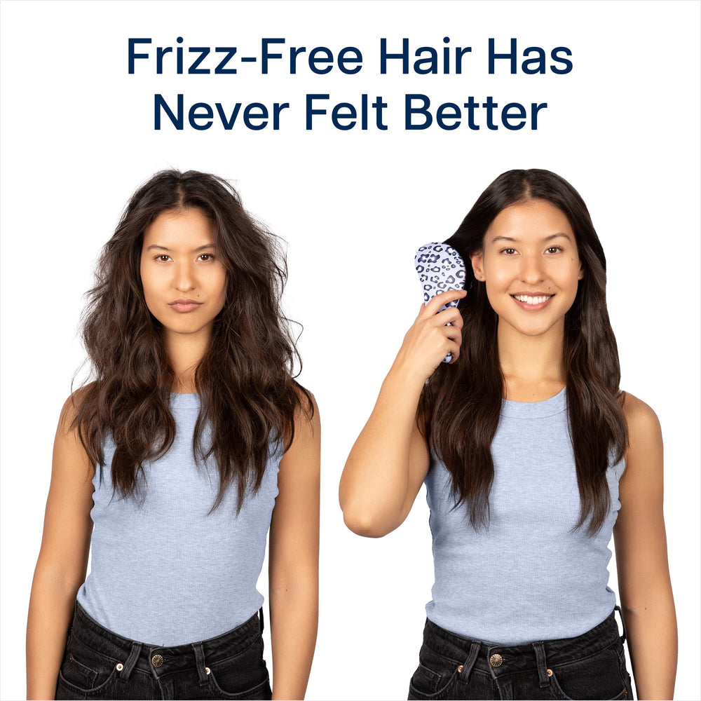 Crave Naturals Glide Thru Brush travel-size convenience blue cheetah