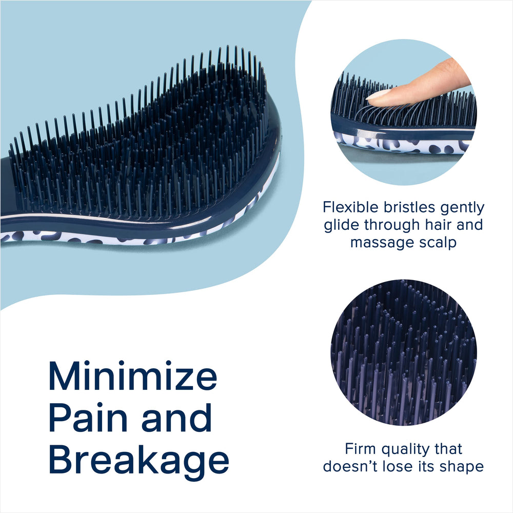 Crave Naturals Glide Thru detangling brush cone bristles close-up for gentle tangle release