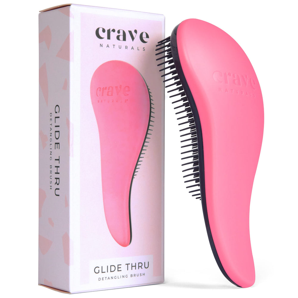 Crave Naturals Glide Thru Brush knot-free detangling for smooth brushing
