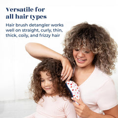 Crave Naturals Glide Thru brush side view showing cone-shaped bristles that separate strands