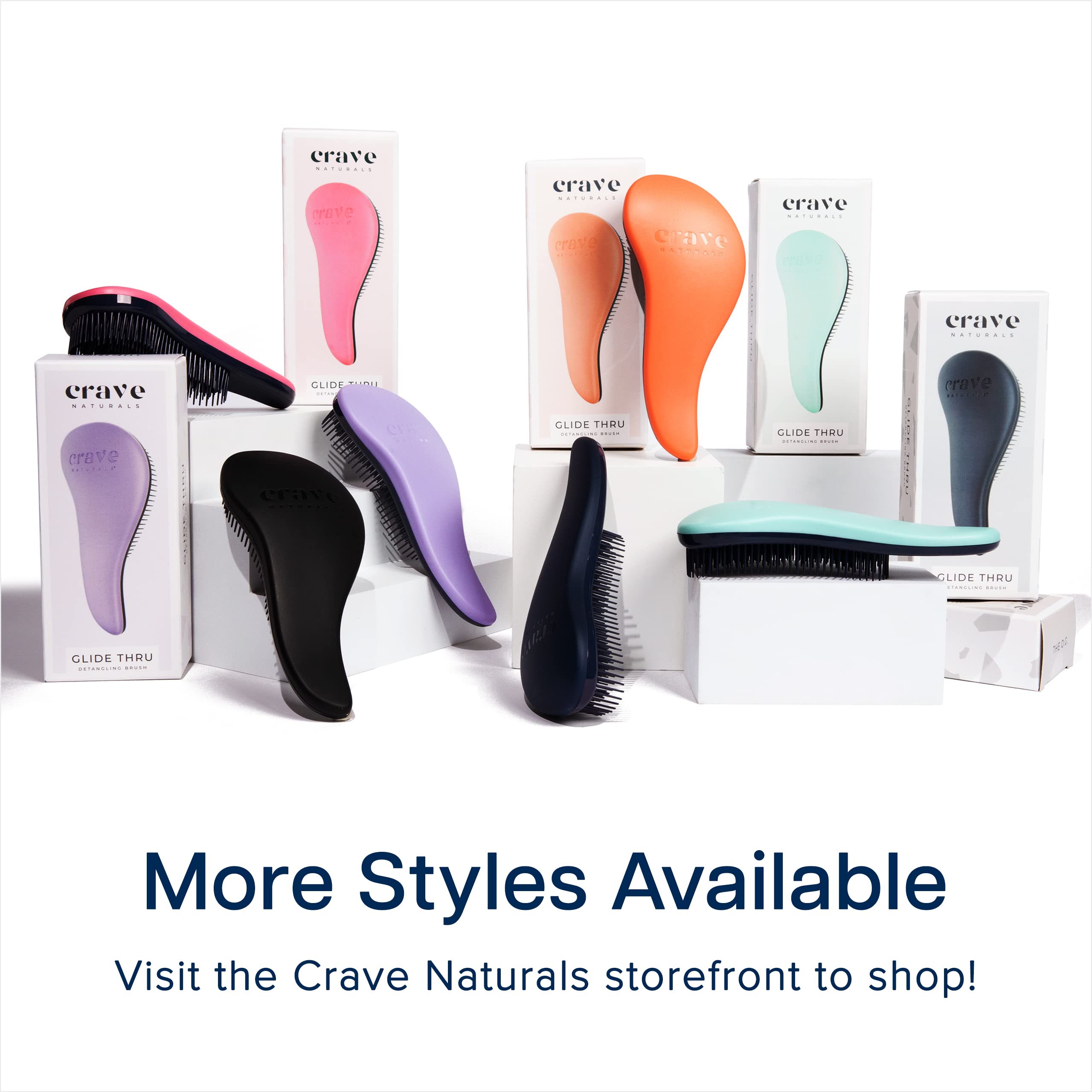 Crave Naturals Glide Thru packaging shows travel-ready brush and care tips