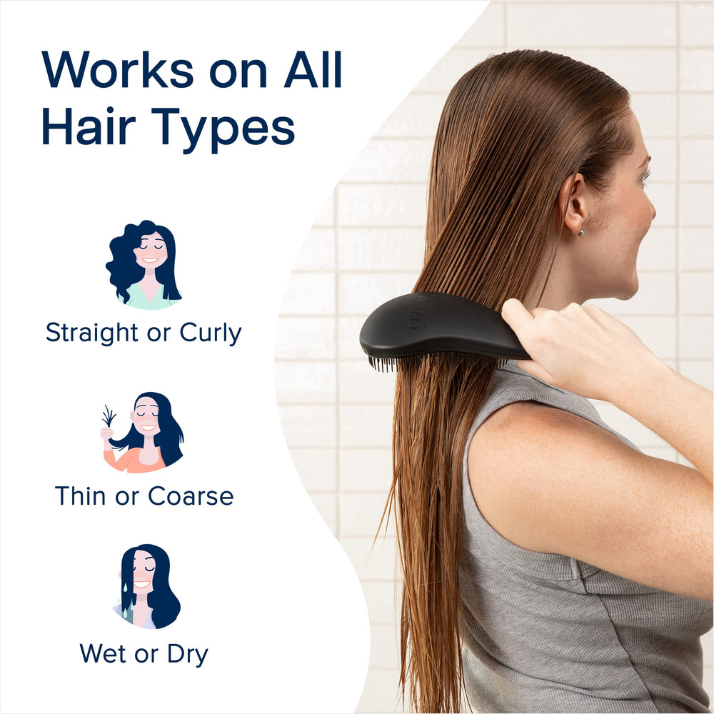 Crave Naturals Glide Thru scalp massage closeup demonstrates soothing scalp care