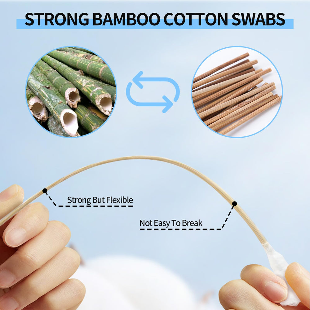 CrayBG long qtips closeup swab head for detailed surface cleaning.