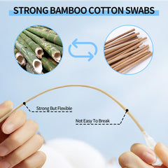 CrayBG long qtips closeup swab head for detailed surface cleaning.