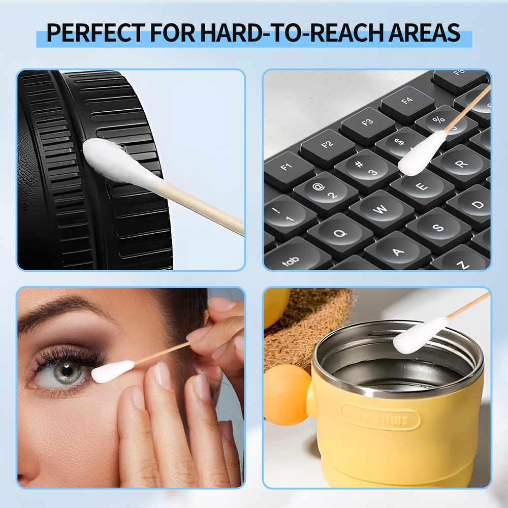 CrayBG nonsterile long qtips pack supports general cleaning and product application.