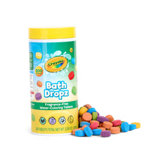Crayola Bath Dropz bath time with kids, colorful experimentation.
