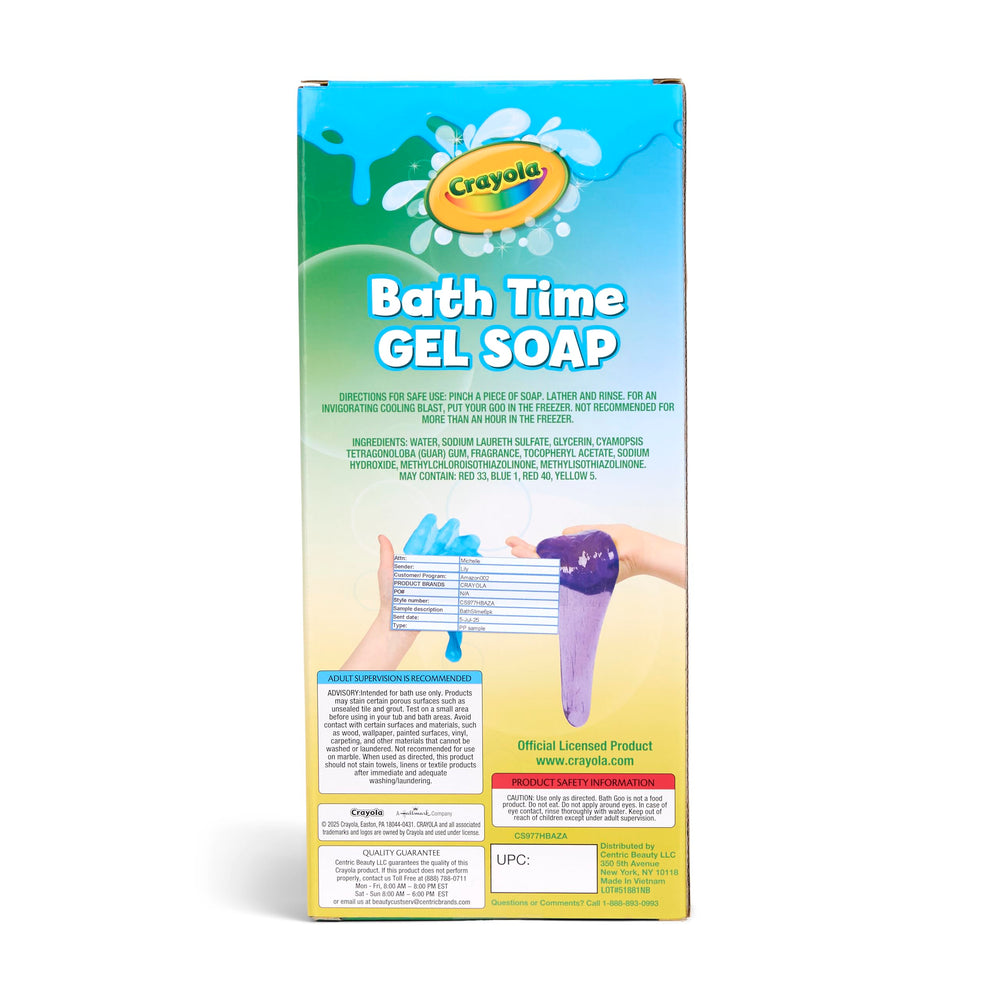 Crayola Bath Time Slime colors closeup—texture and color that make handwashing engaging and easy
