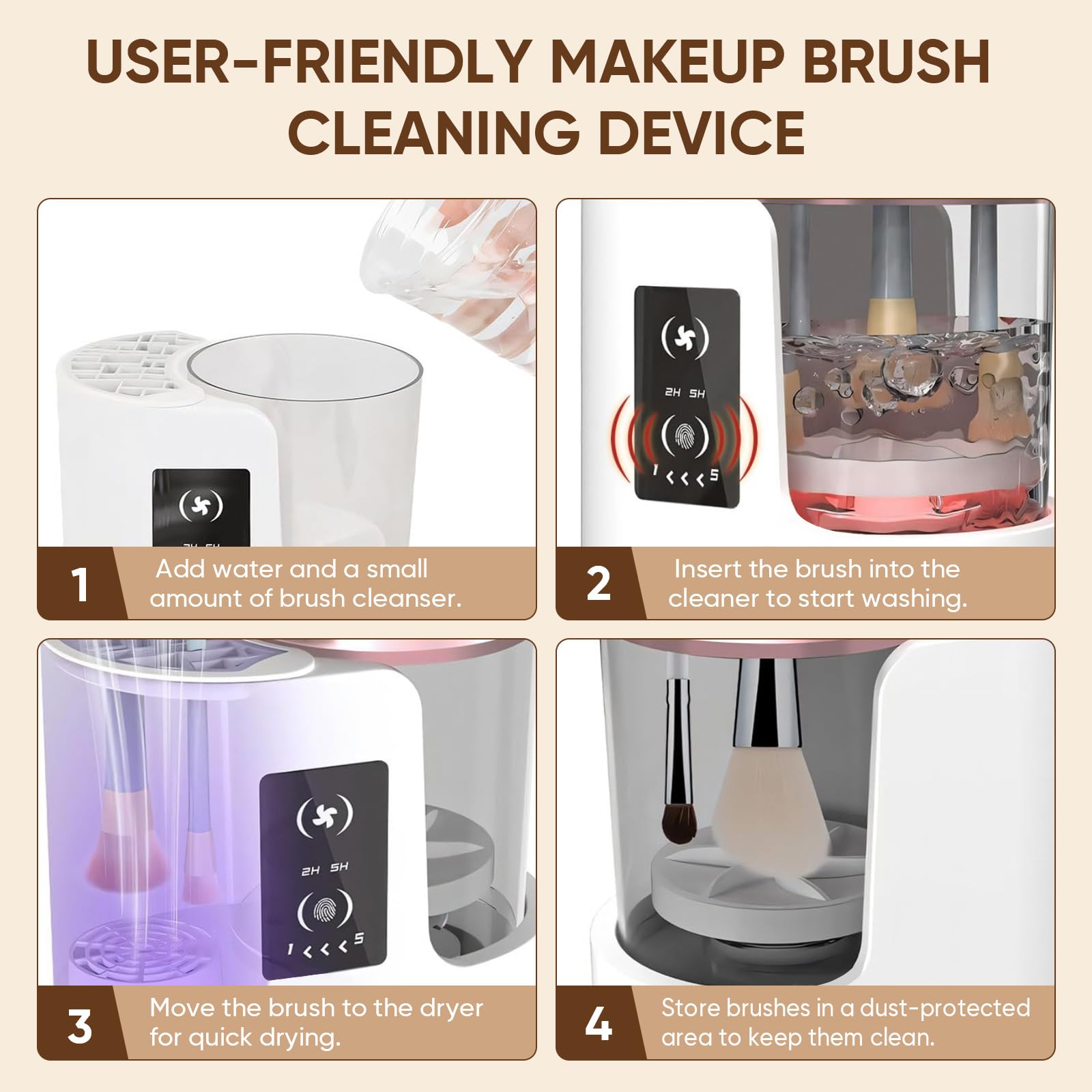 CreaCare 3-in-1 cleaner hands-free operation design reduces strain